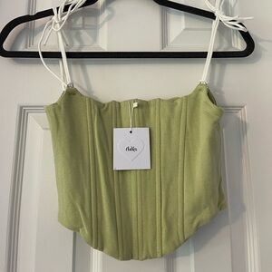 brand new green corset top from adika